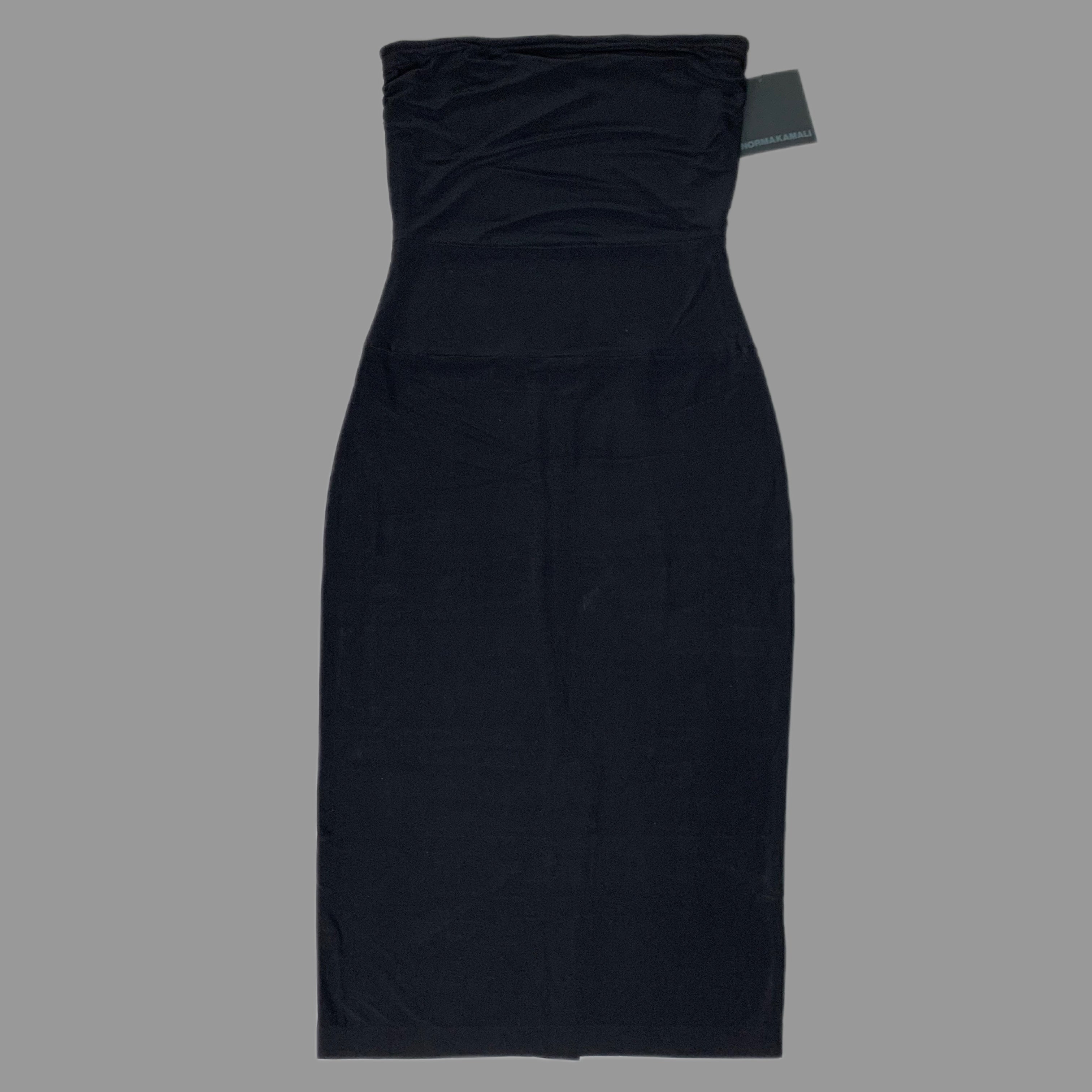 NORMA KAMALI Strapless Dress To Knee SZ M/38 Black KK4253PL097001 (New)