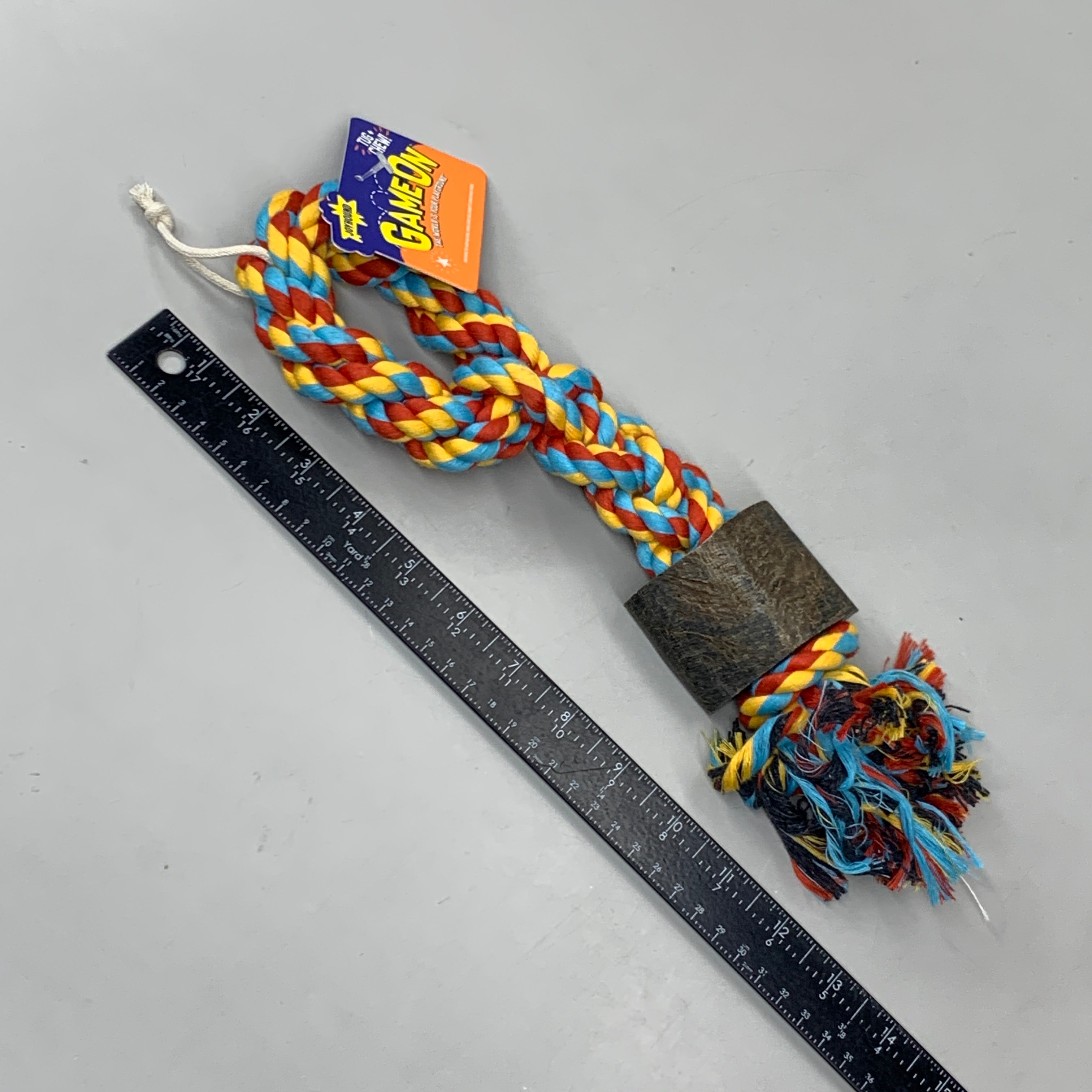 JOYHOUND (2 PACK) Rope Horn Dog Toy Polyester Rope Buffalo Horn 5313794