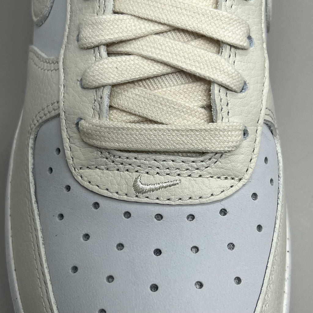 NIKE Air Force 1 07' LX Leather Sz Women's 9 Sail/Coconut Milk-Black DZ2708 101
