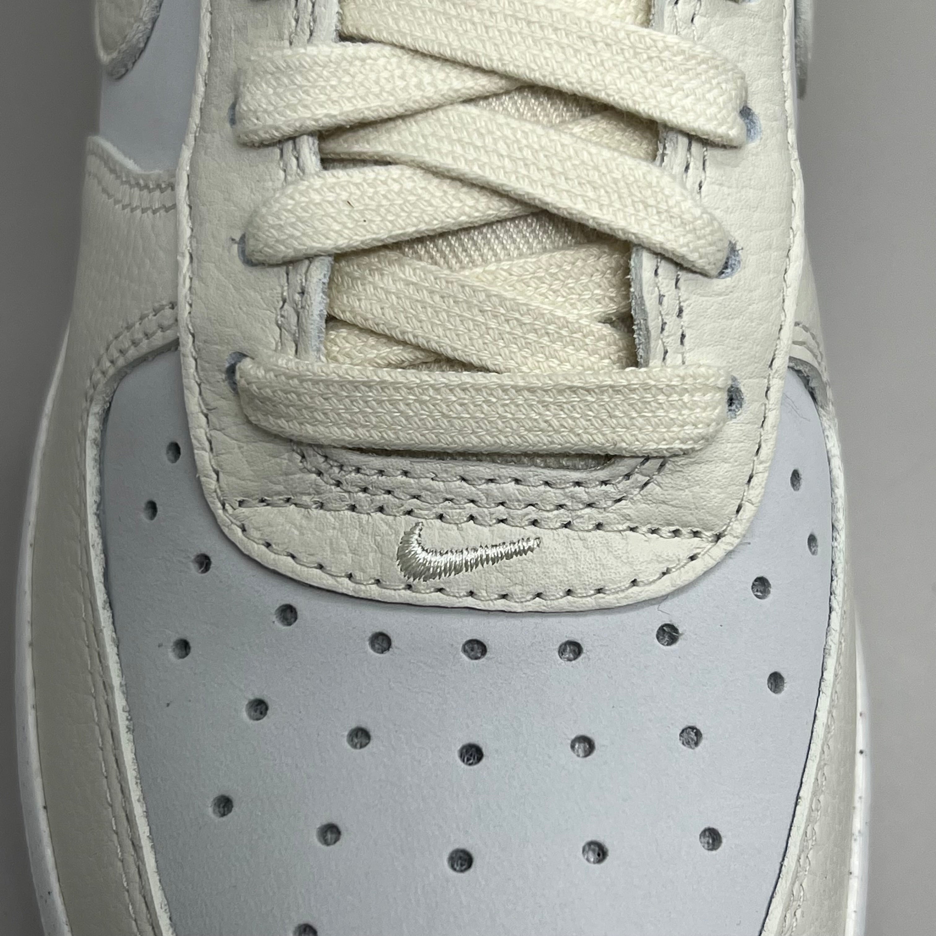 NIKE Air Force 1 07' LX Leather Sz Women's 9 Sail/Coconut Milk-Black DZ2708 101