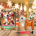 Christmas Balloons Balloon Standing Santa Claus Reindeer Christmas Tree Event Atmosphere Arrangement