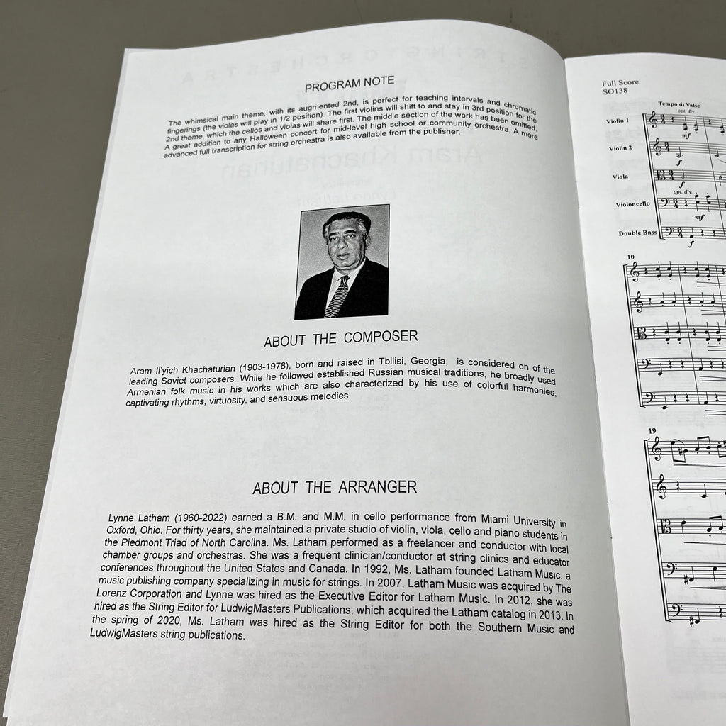 SOUTHERN MUSIC Waltz by Aram Khachaturian Intermediate String Orchestra