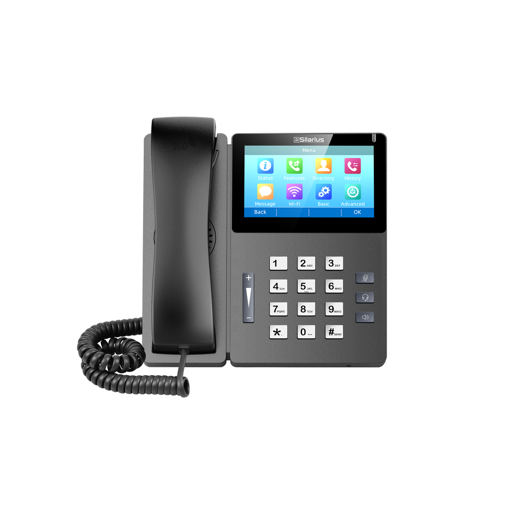 Silarius SILETIPP10SPWB Elite Touch Screen SIP IP Phone