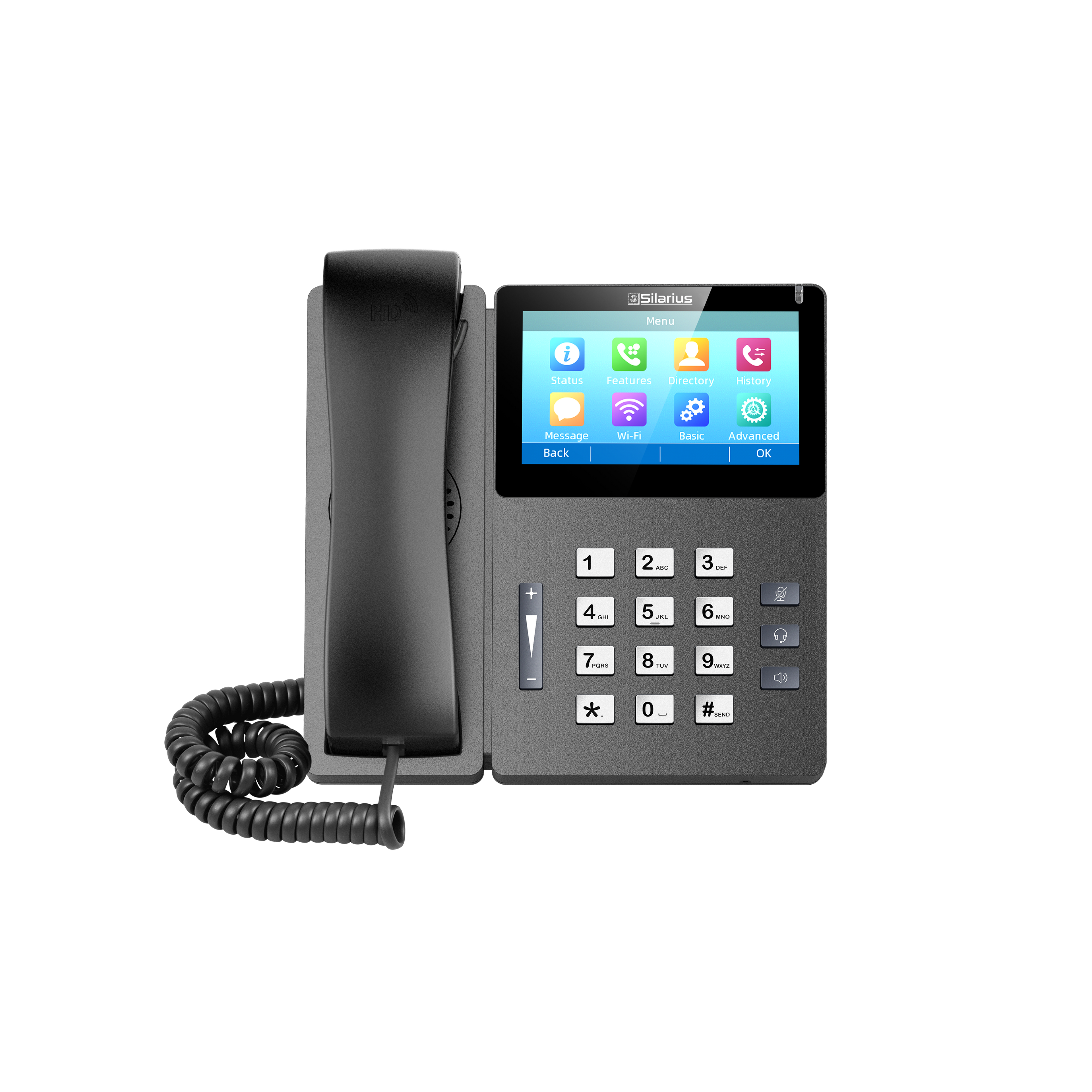 Silarius SILETIPP10SPWB Elite Touch Screen SIP IP Phone