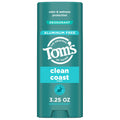 Tom’s of Maine Clean Coast Aluminum Free Natural Deodorant For Women & Men | Goes on Clear | Odor & Wetness Protection | Naturally Derived and Moisture-Locking Ingredients | 3.25 oz 3.25 Ounce (Pack of 1)