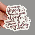 Hales Yeah Design Forever Sticker ~3" at Longest Edge