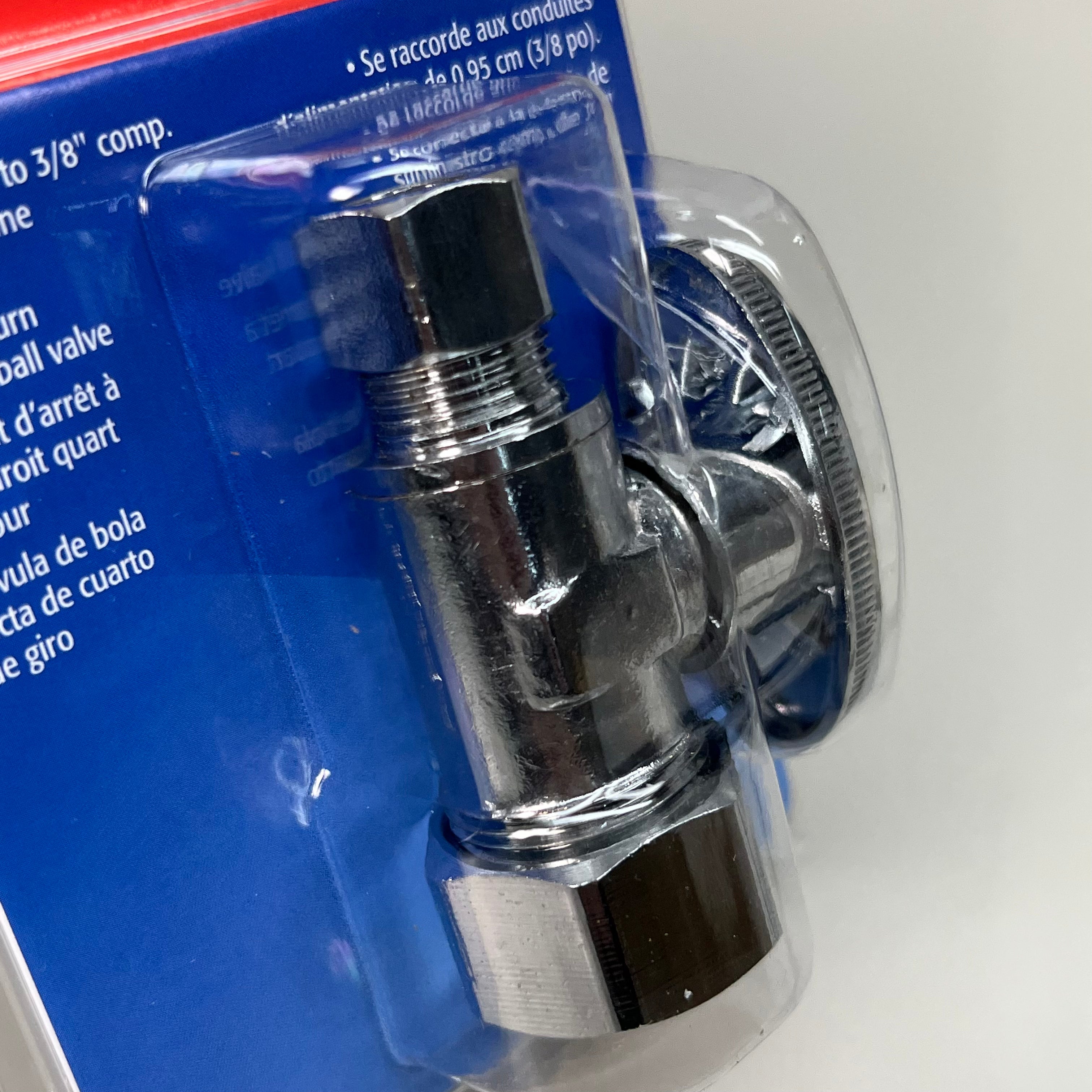 PLUMB PAK 6-PACK! Quarter Turn Straight Ball Valve 1/2" x 3/8" Silver PP63PCLF