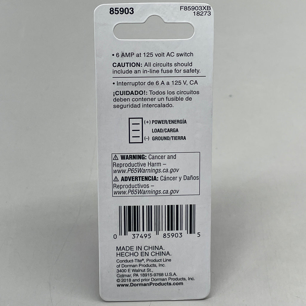 DORMAN (5 PACK) Electrical Switches Metal Bat w/ Screw Terminals 6 Amp 72 Watts 85903
