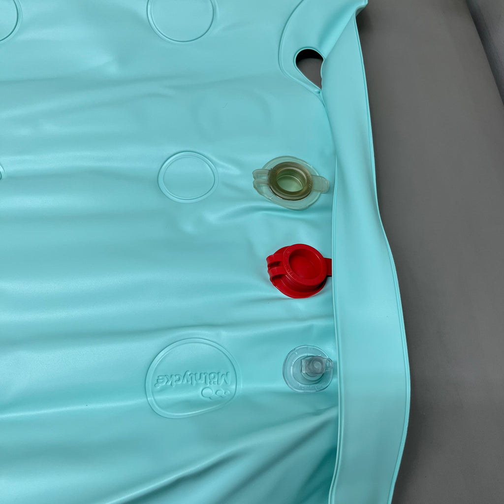 MOLNLYCKE Inflatable Static Air Mattress w/ Hand Pump Twin Teal 1400102