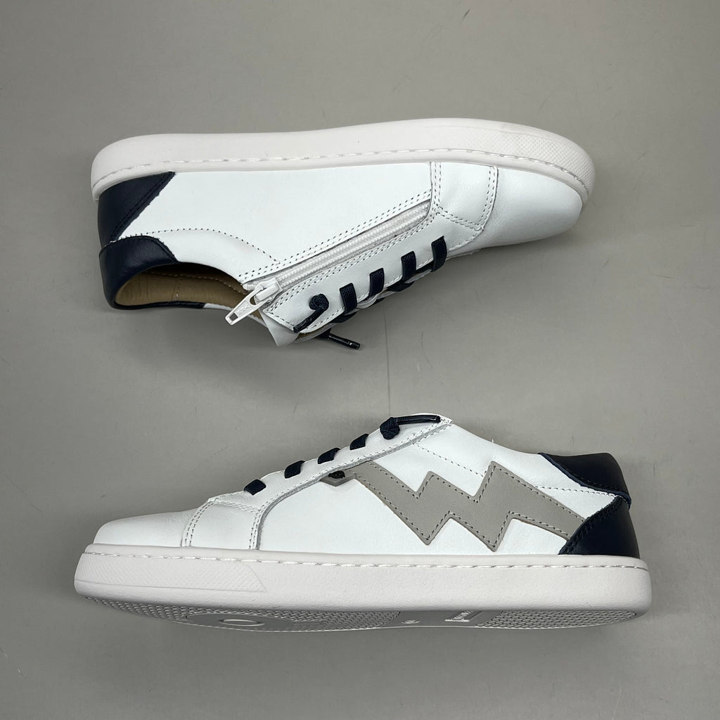 OLD SOLES Bolty Jogger Sneakers Kid’s Sz 13.5 EU 31 Snow/Gris/Navy #6155
