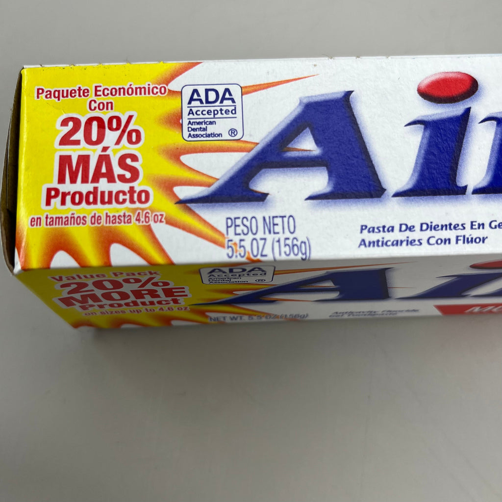 AIM 12-PACK! Multi-Benefit Cavity Protection Gel Toothpaste Ultra Mint 5.5 oz. BB 03/27 70505178
