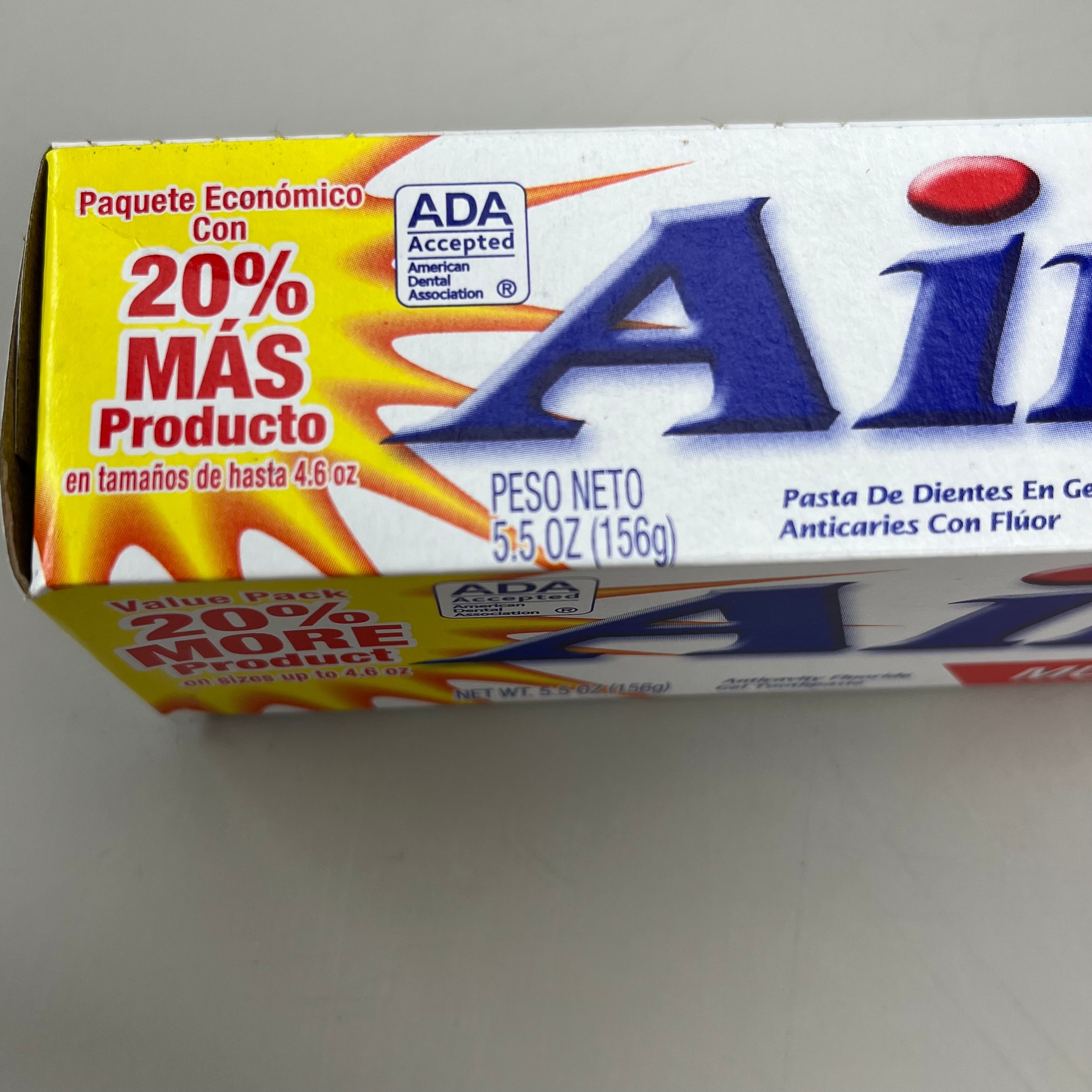AIM 12-PACK! Multi-Benefit Cavity Protection Gel Toothpaste Ultra Mint 5.5 oz. BB 03/27 70505178
