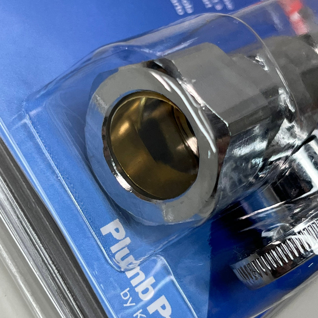 PLUMB PAK 6-PACK! Quarter Turn Straight Ball Valve 1/2" x 3/8" Silver PP63PCLF