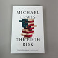 The Fifth Risk Michael Lewis 8" x 5.5" Paperback White Cover (New)