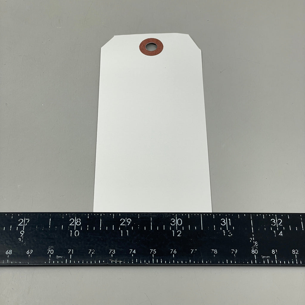 1,000 Shipping Hang Tags White 13 Pt. Cardstock 4 3/4" x 2 3/8" 513WHT
