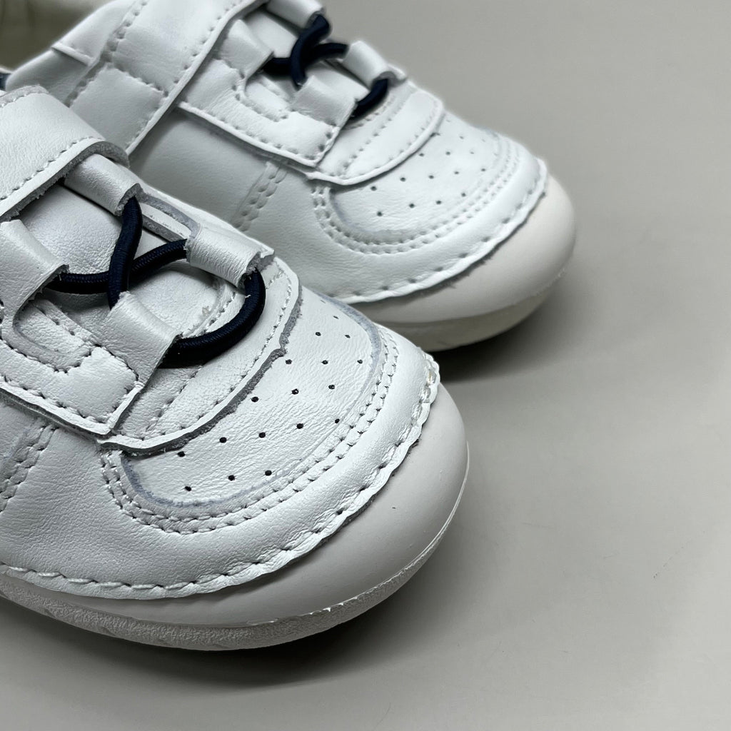 OLD SOLES Baby Rebel Pave Leather Shoe Sz 21 US 5 Snow/Navy #4090