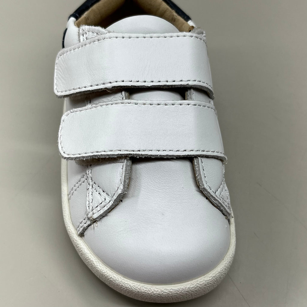 OLD SOLES Fullhouse Boys & Girls Leather Shoes Kid's Sz 5 EU 21 Snow / Indigo / Navy #5082
