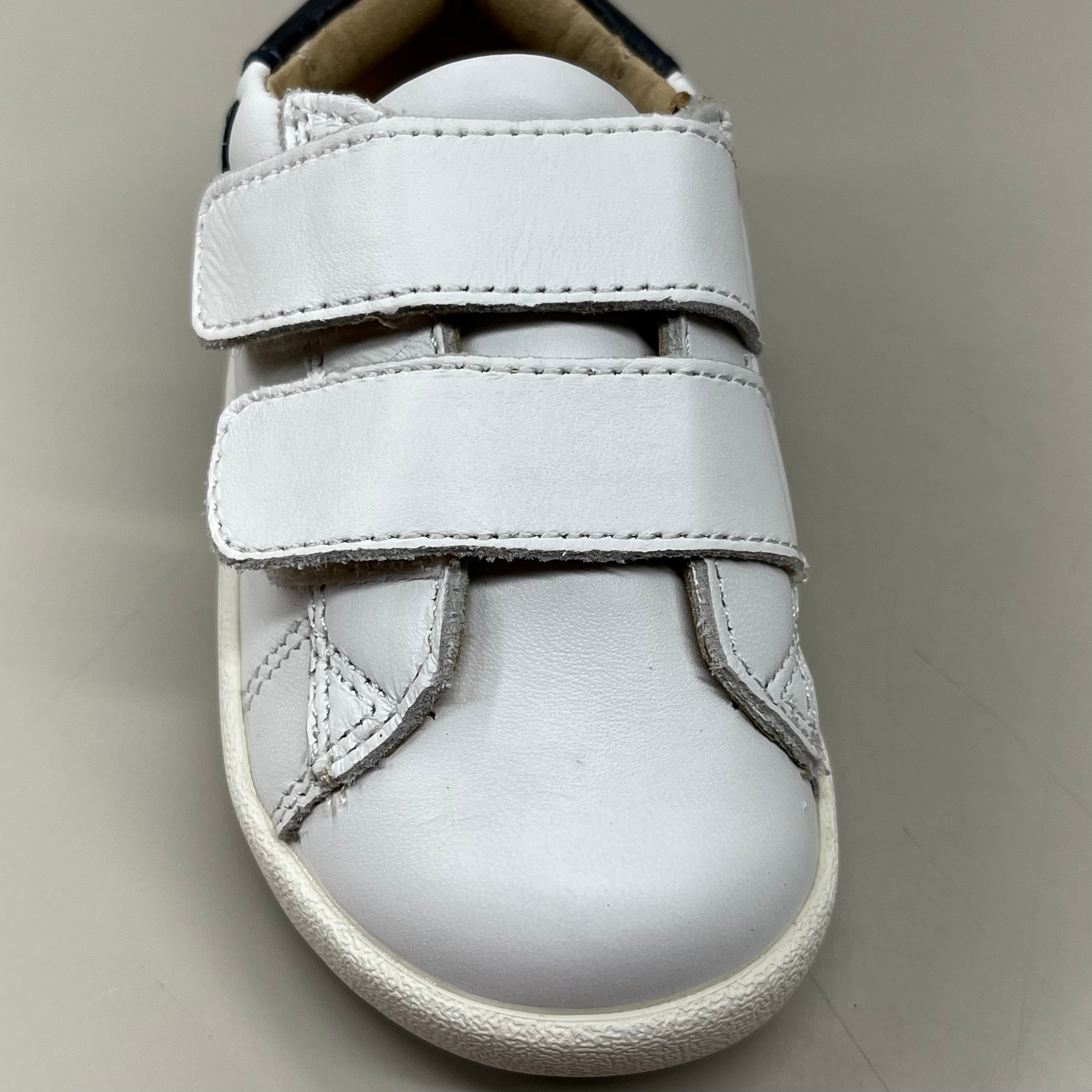 OLD SOLES Fullhouse Boys & Girls Leather Shoes Kid's Sz 5 EU 21 Snow / Indigo / Navy #5082