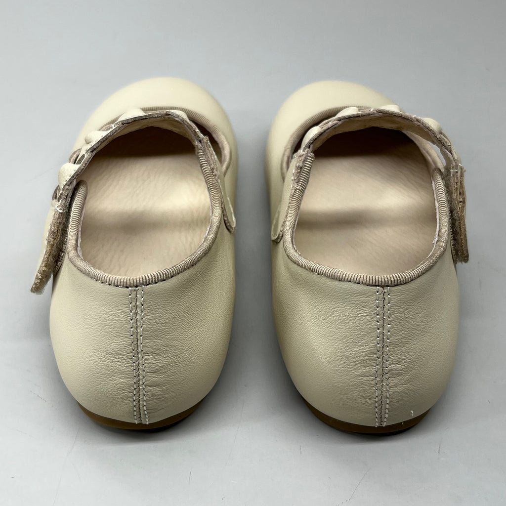 OLD SOLES Lady Plat Braided Strap Leather Shoe Kid’s Sz 30 US 13 Cream #817