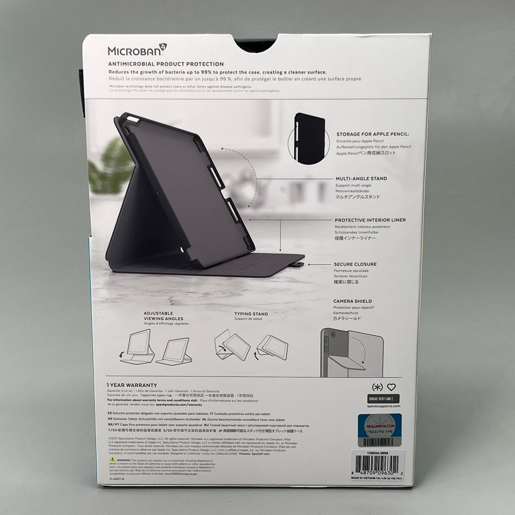 SPECK Balance Folio Case – 10.2” iPad ONLY (7th/8th/9th Gen 2019–2021) – NOT 9.7”