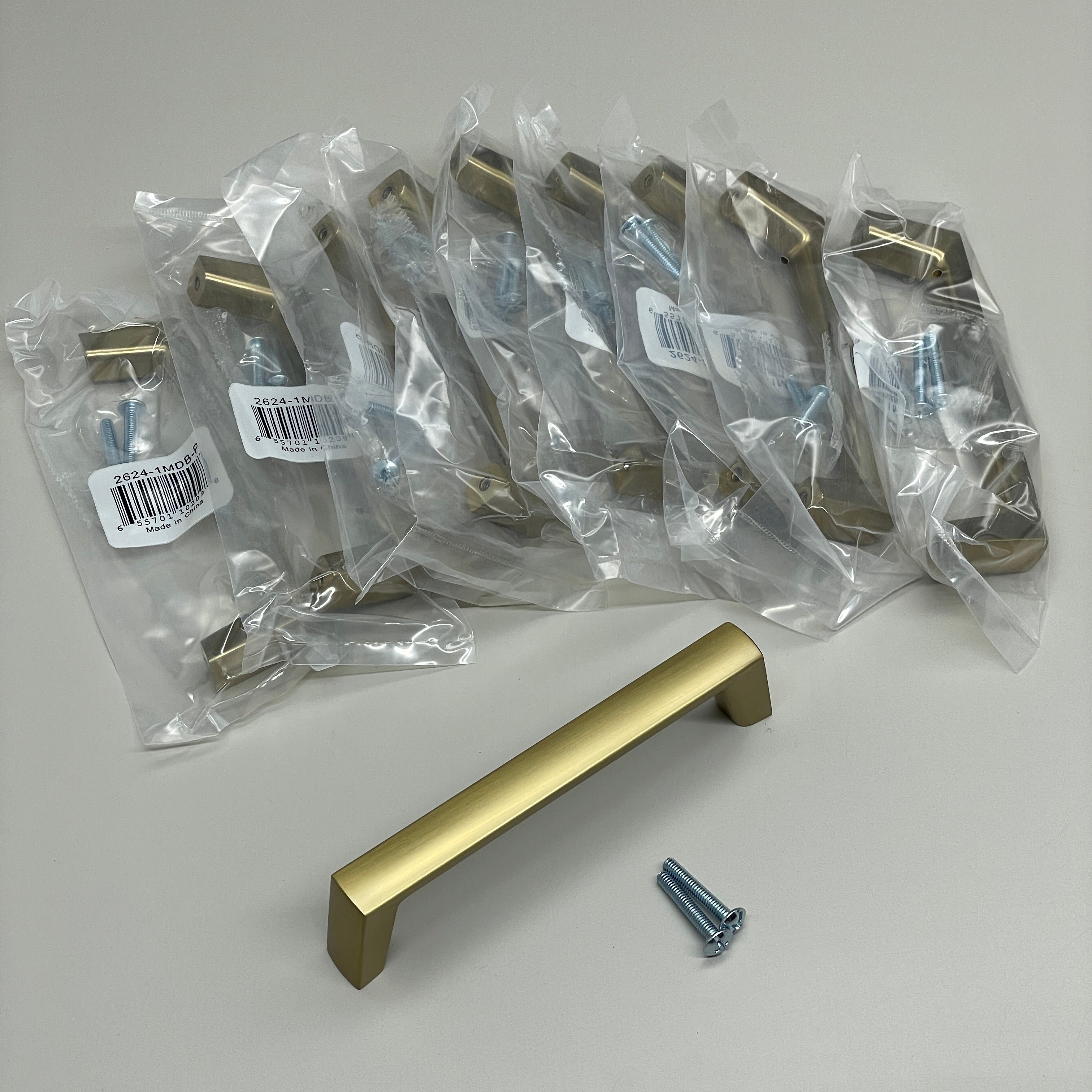 BERENSON (10 PK) Brookridge 128mm CC Brushed Gold Pull Handle 2624-1MDB-P