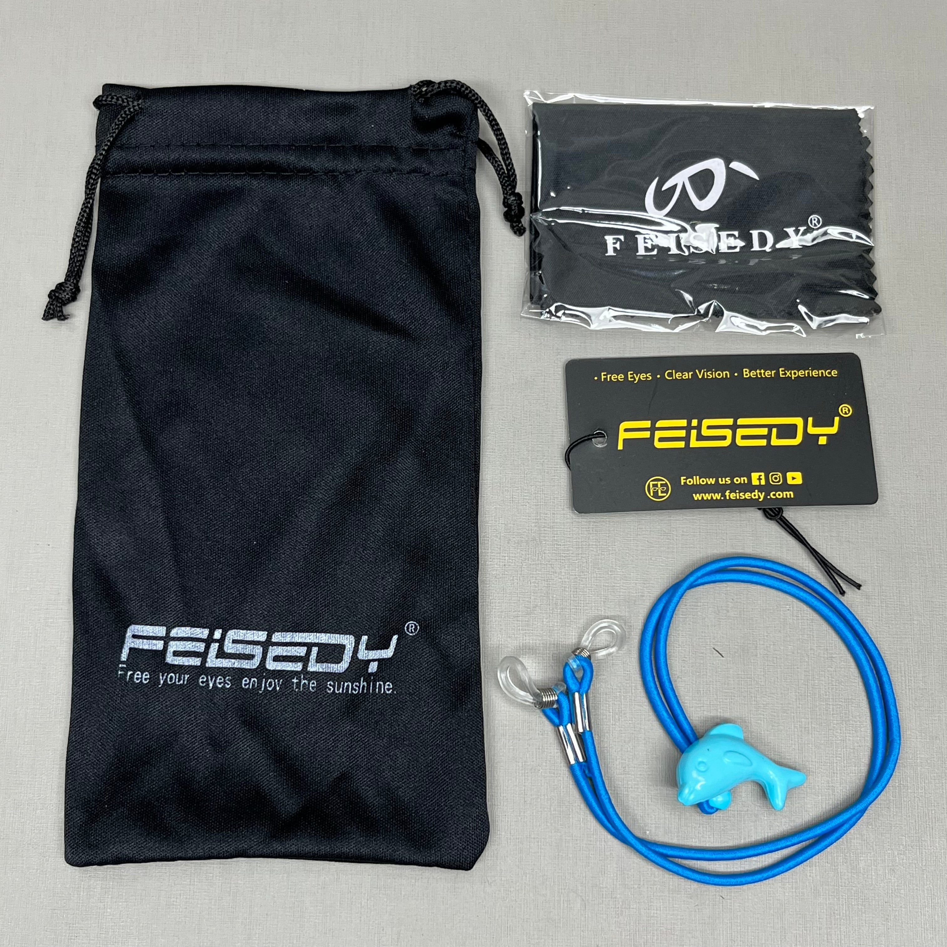 FEISEDY Kids Teens Sports Polarized Sunglasses Cycling B2454 (New)