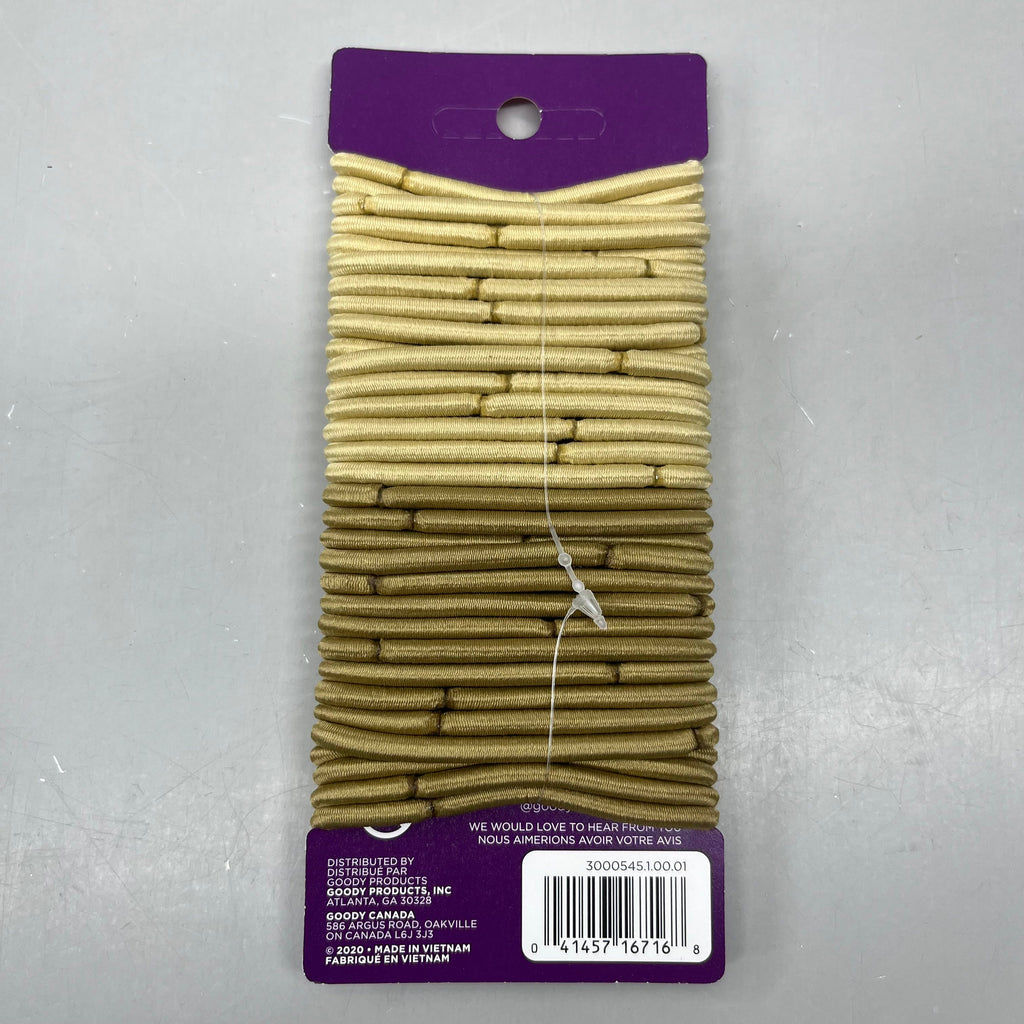 GOODY (3 PACK!) Ouchless Women's Medium Braided Hair Elastics Blonde 3000545