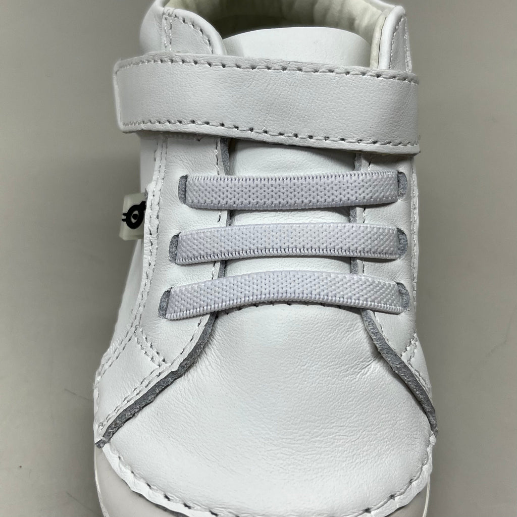 OLD SOLES Baby Champster Leather Shoe Sz 19 US 3 Snow/Red/ Pink/Silver #4091
