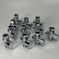 LUXE Lot of 11! Bidet Shut-Off Valve T-adapter 3 Way Connector 3" x 3" Silver