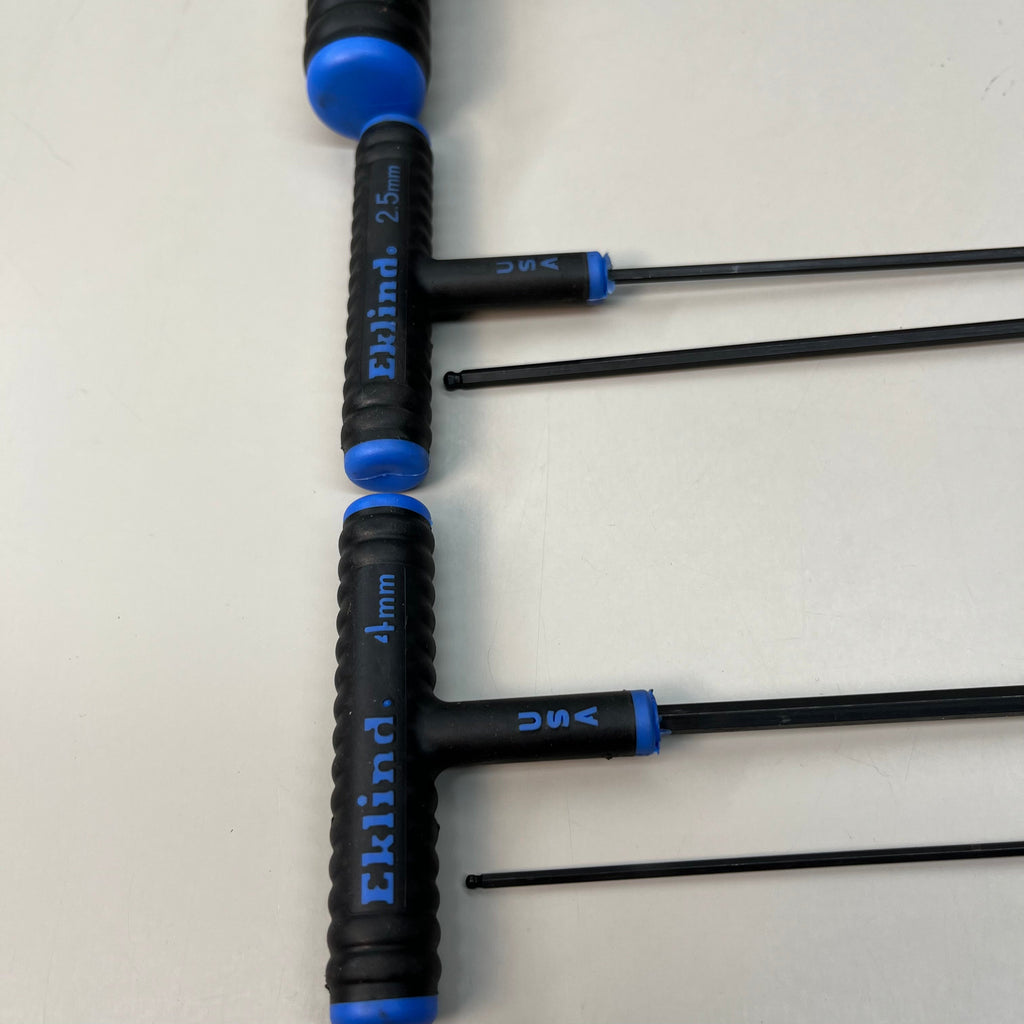 EKLIND Set of 2! Hex-Power-T 8 Hex Keys 6"/150mm 9"/230mm Blue 64808 64608