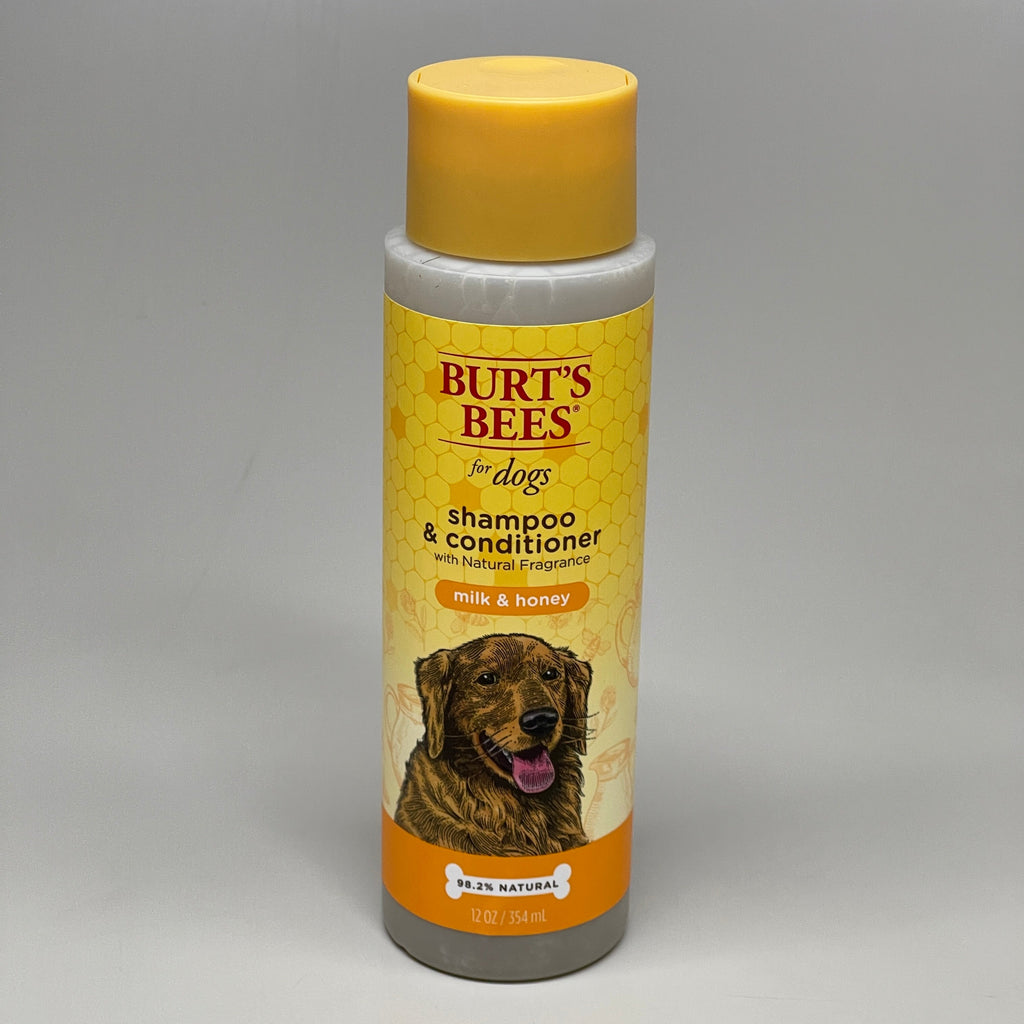BURT'S BEE'S (6 PACK) For Dogs Shampoo & Conditioner Milk & Honey 12 oz FFP10128