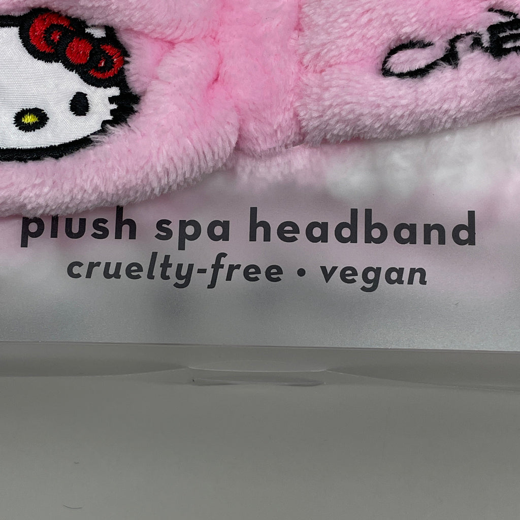 THE CRÈME SHOP Sanrio Hello Kitty Plush Spa Headband Pink Stripe HKHBP6040