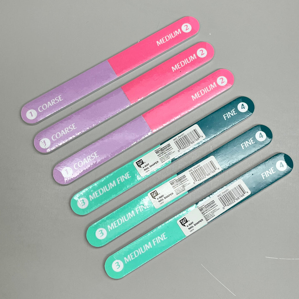 Walgreens Nail Files 4-Way Buffer 7” – 6 Pack Coarse to Fine Grit Shapers