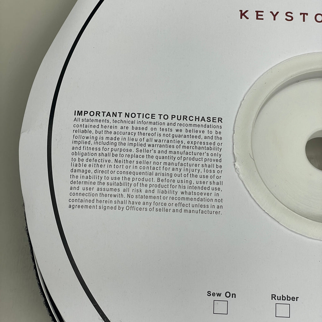 KEYSTON BROS 1" Pressure Sensitive Acrylic Based Adhesive Loop 25 yds Black KY1LBHT