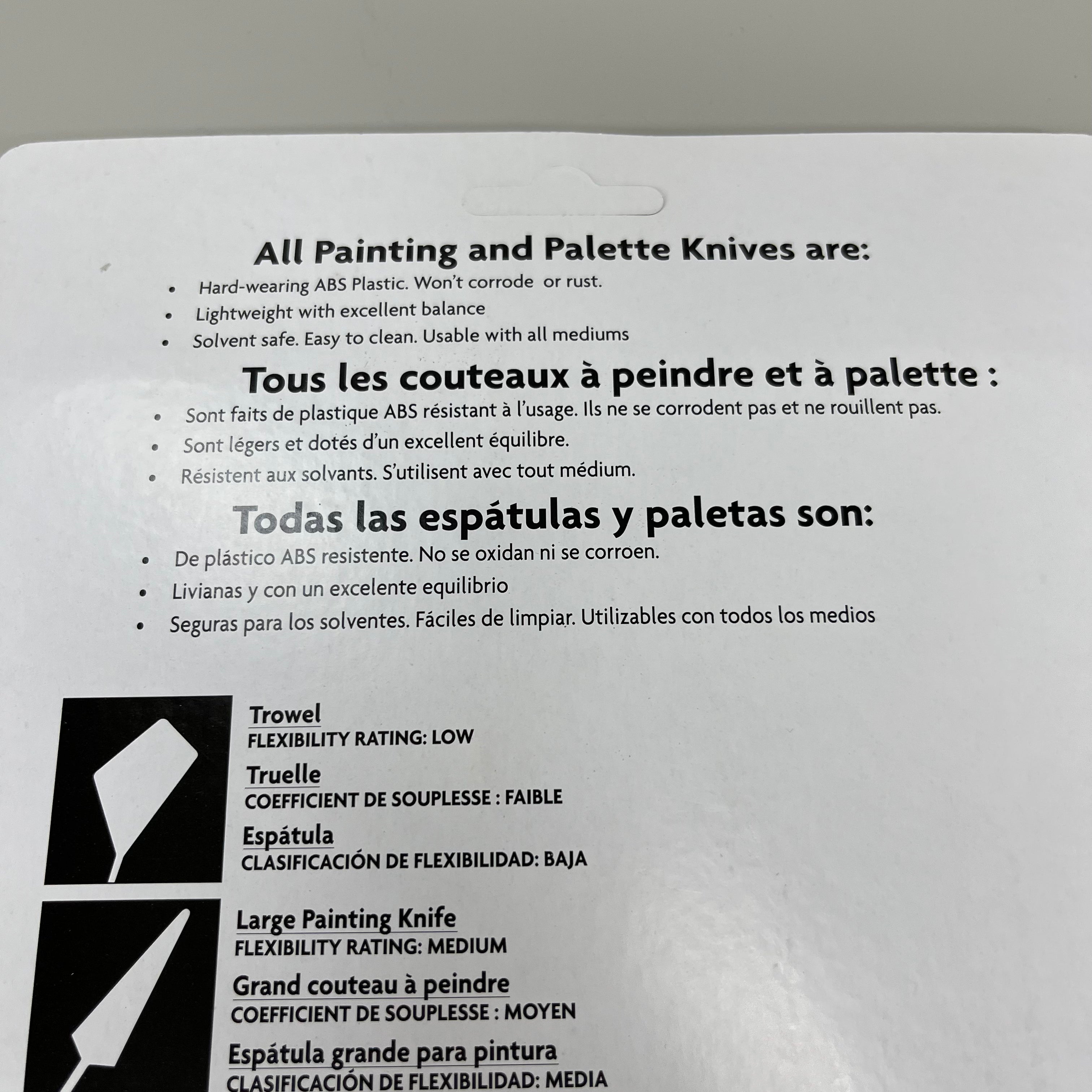 GRUMBACHER Painting Palette Knifes ABS plastic PKS6 (New)