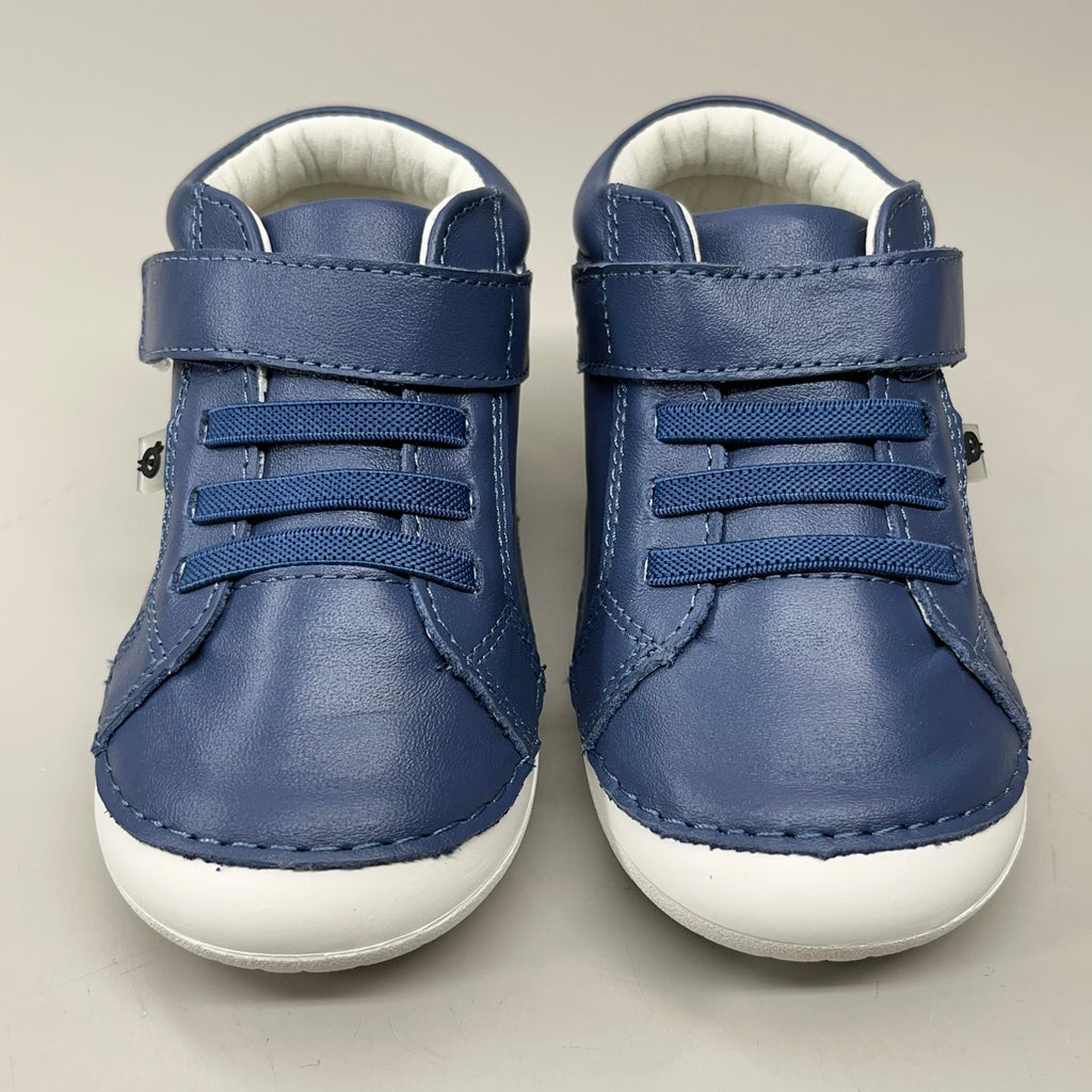 OLD SOLES Baby Rainbow Champster Leather Shoe Sz 19 US 3 Petrol/Snow/Jade/Gris #4091