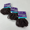 GOODY 3 Sets of 15! Super Stretch Elastic for Natural/Thick Hair 45 CT Brown 3001163 (New)