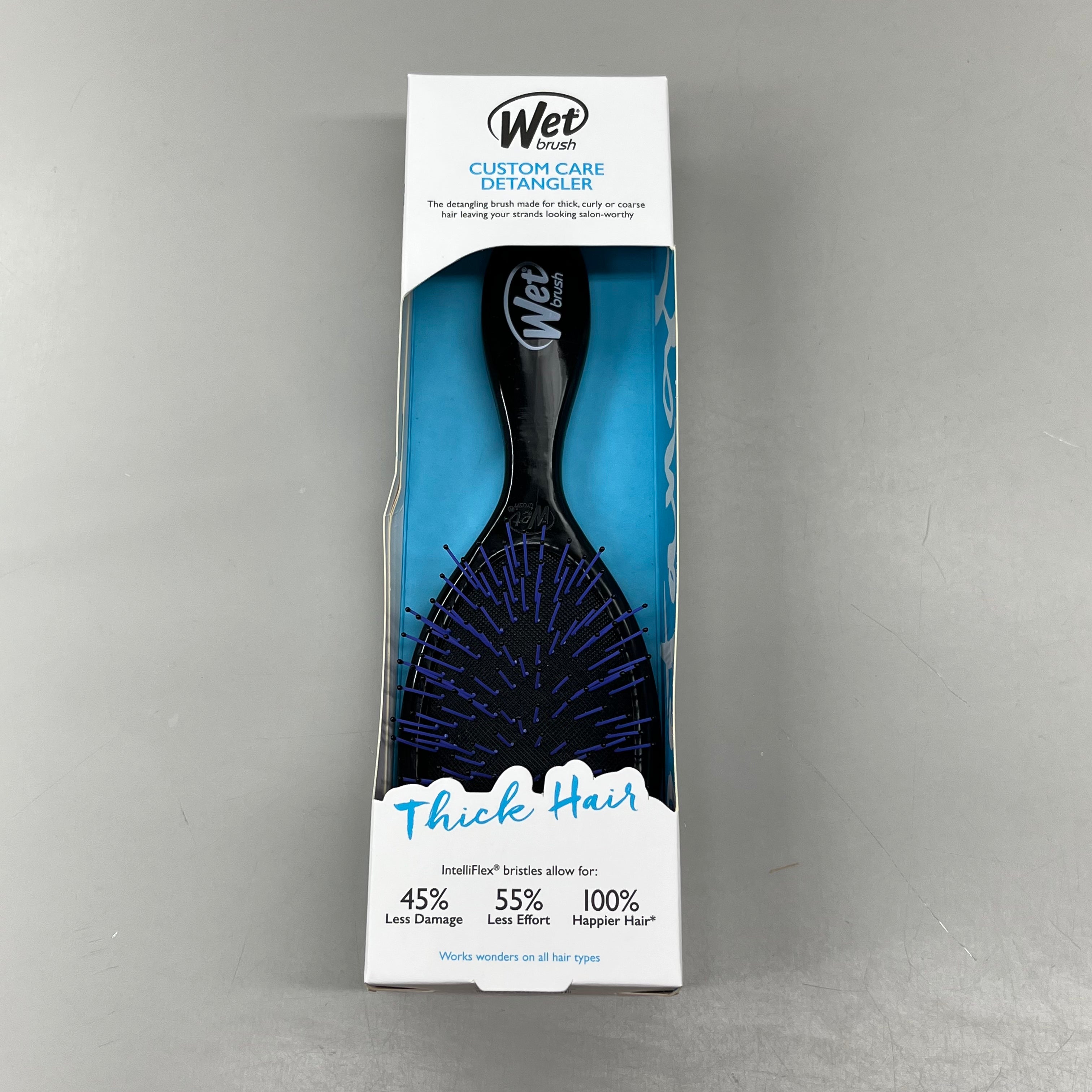 WET BRUSH (2 PACK) Custom Care Detangler Brush-Thick Hair Black GYSPB830CCTH