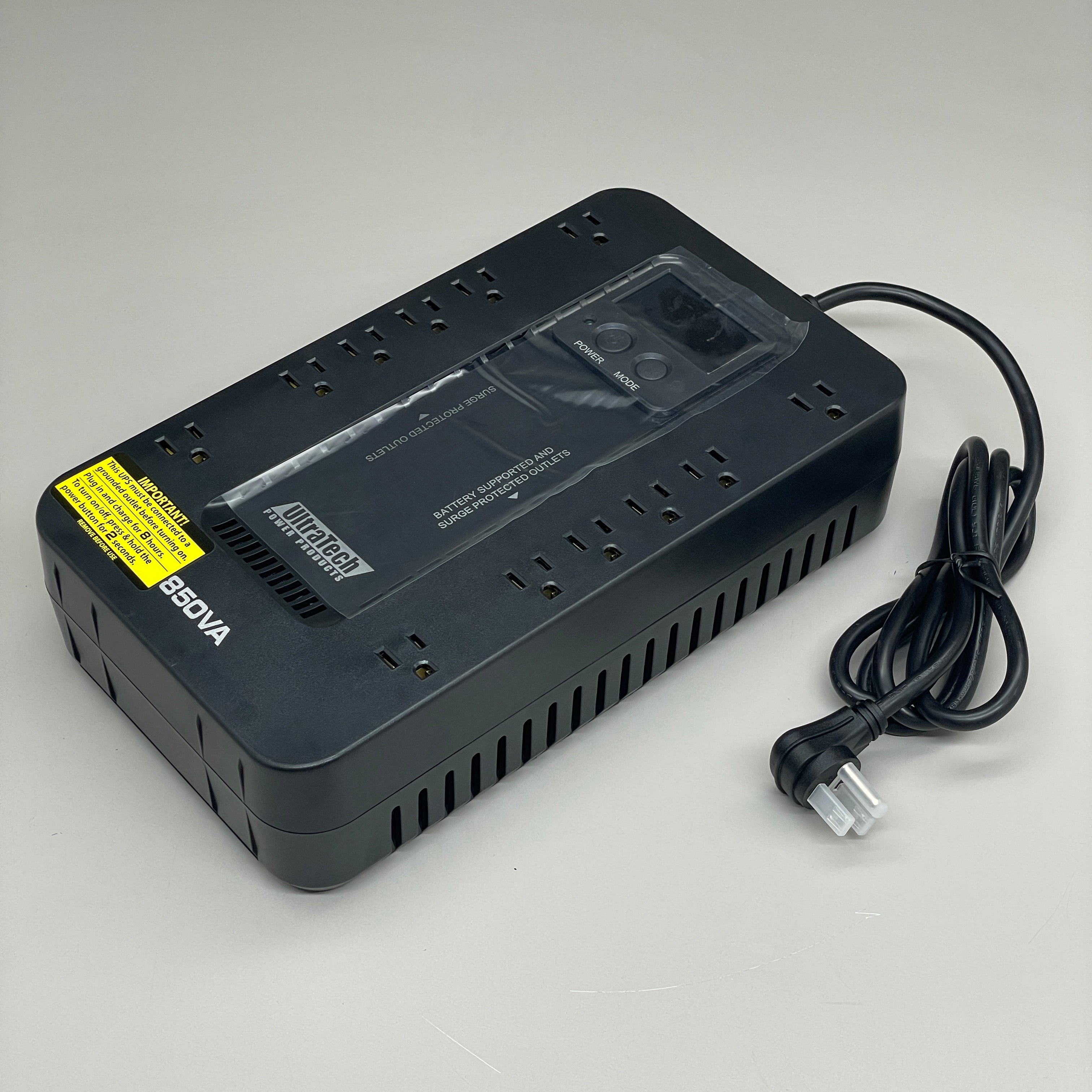 ULTRATECH 850VA  Battery Backup Desktop LCD UPS 12 Outlets 0E-850V8LCD