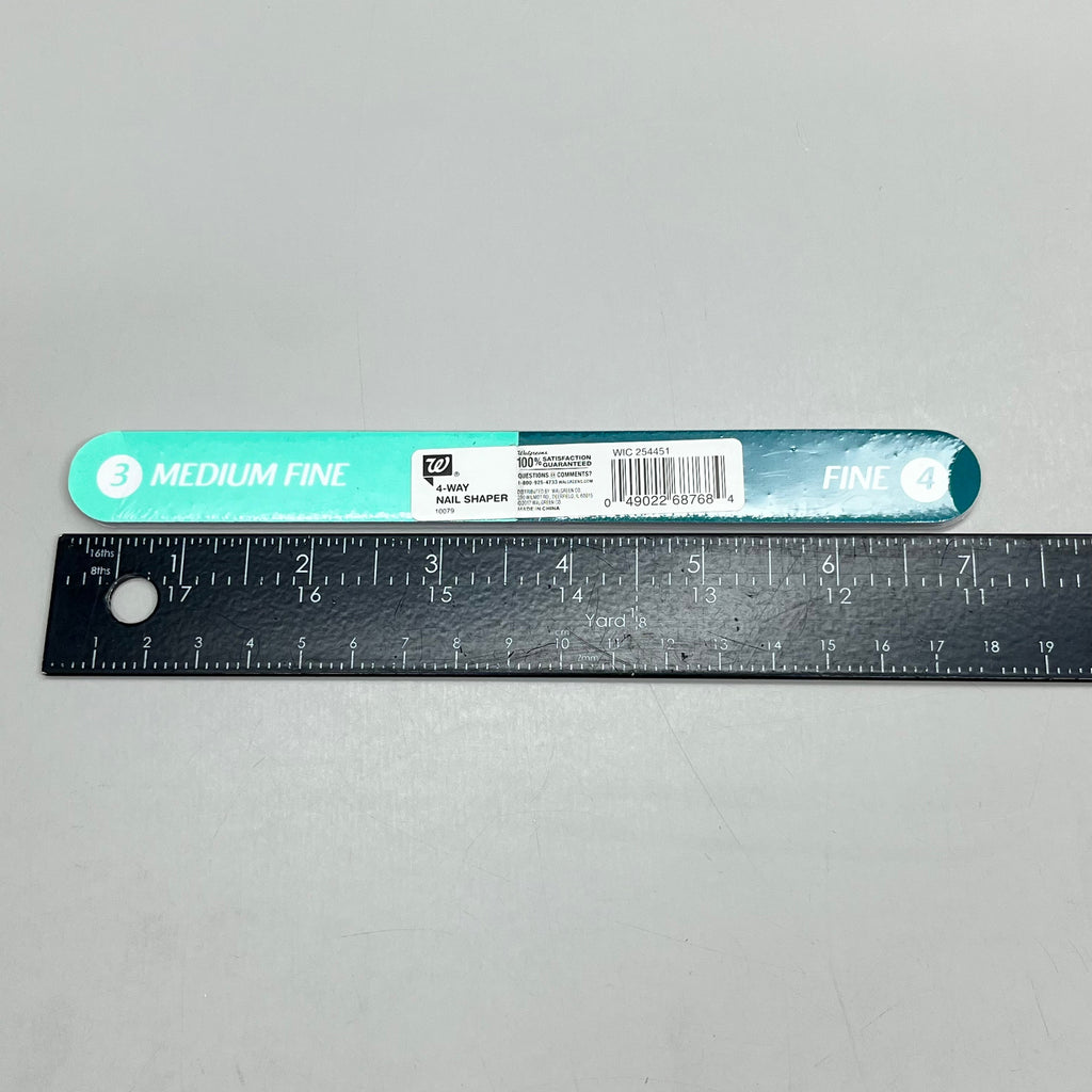 Walgreens Nail Files 4-Way Buffer 7” – 6 Pack Coarse to Fine Grit Shapers