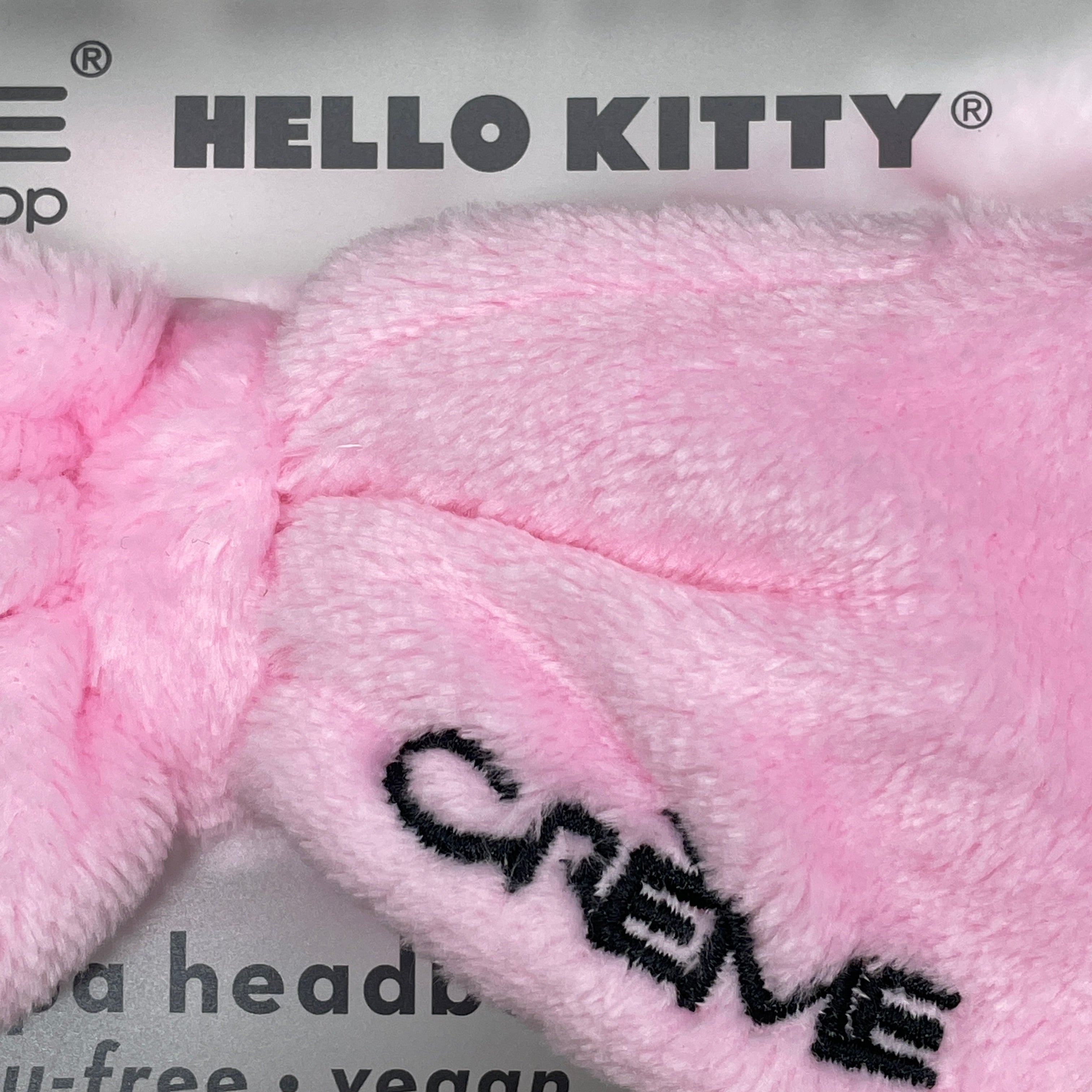 THE CRÈME SHOP Sanrio Hello Kitty Plush Spa Headband Pink Stripe HKHBP6040
