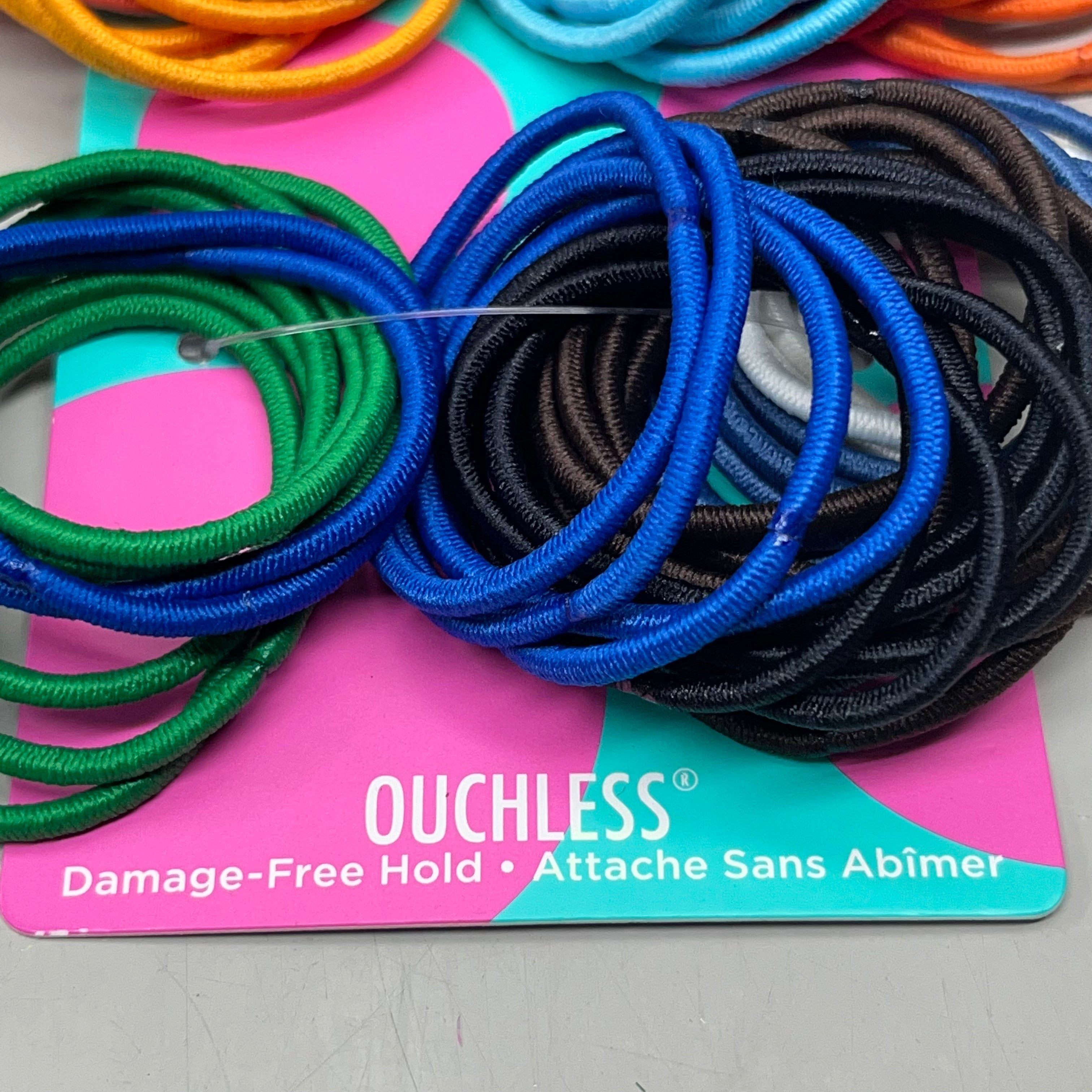 GOODY (3 PACK!) Ouchless Girl's Regular Braided Elastics Colorful 3000140