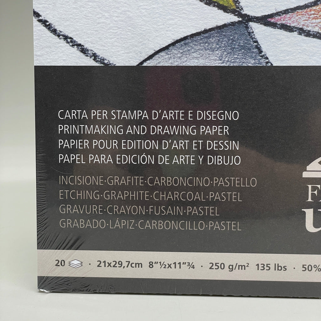 FABRIANO (5 PK) Unica Bianco Paper Pad 20 Pages 8.5"x11.75 19100383