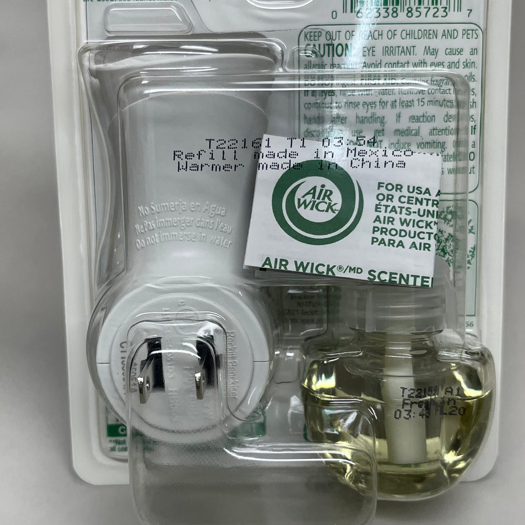 AIR WICK 6-PK! Plug in Air Freshener w/ Fresh Linen scent & essential oils (New)