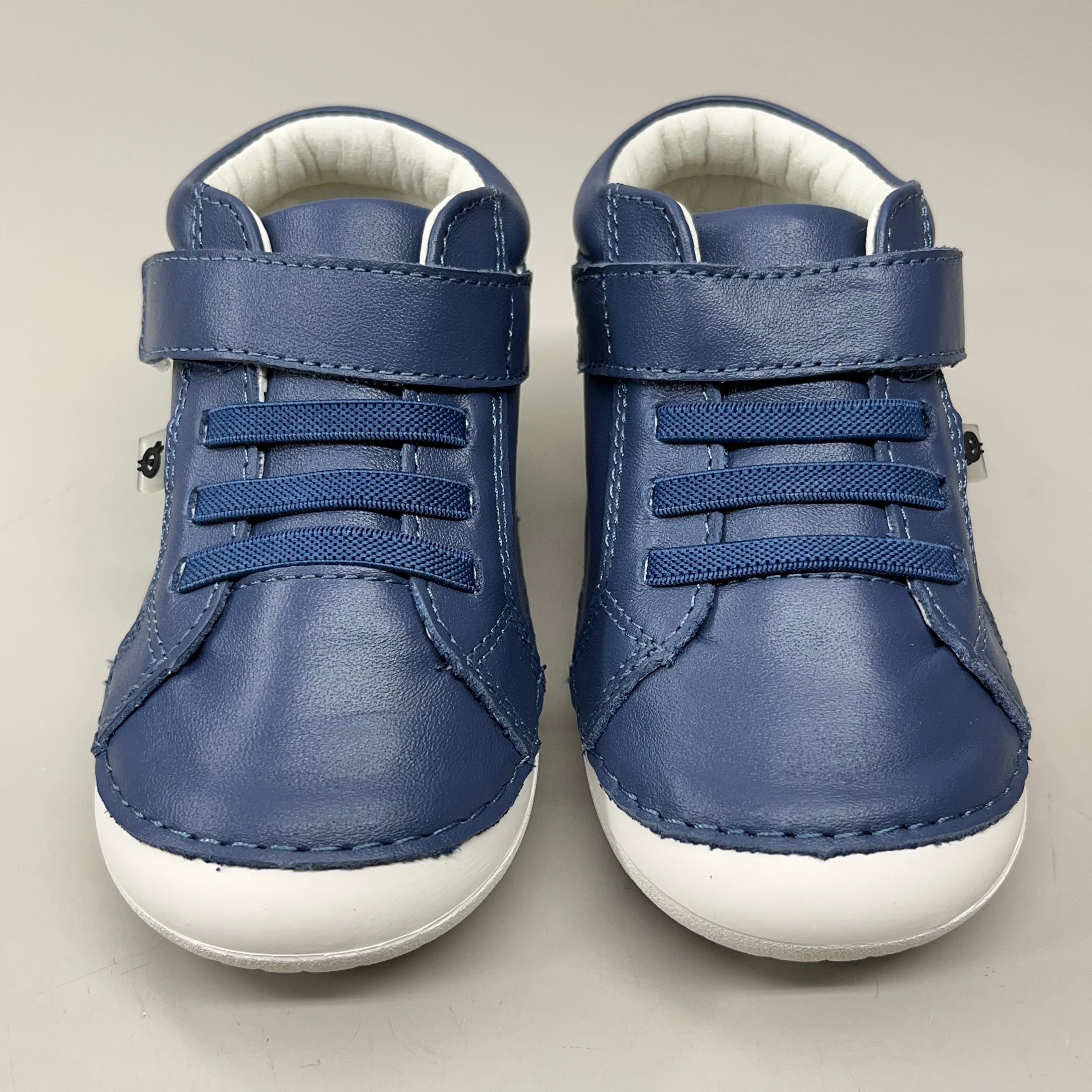 OLD SOLES Baby Rainbow Champster Leather Shoe Sz 20 US 4 Petrol/Snow/Jade/Gris #4091