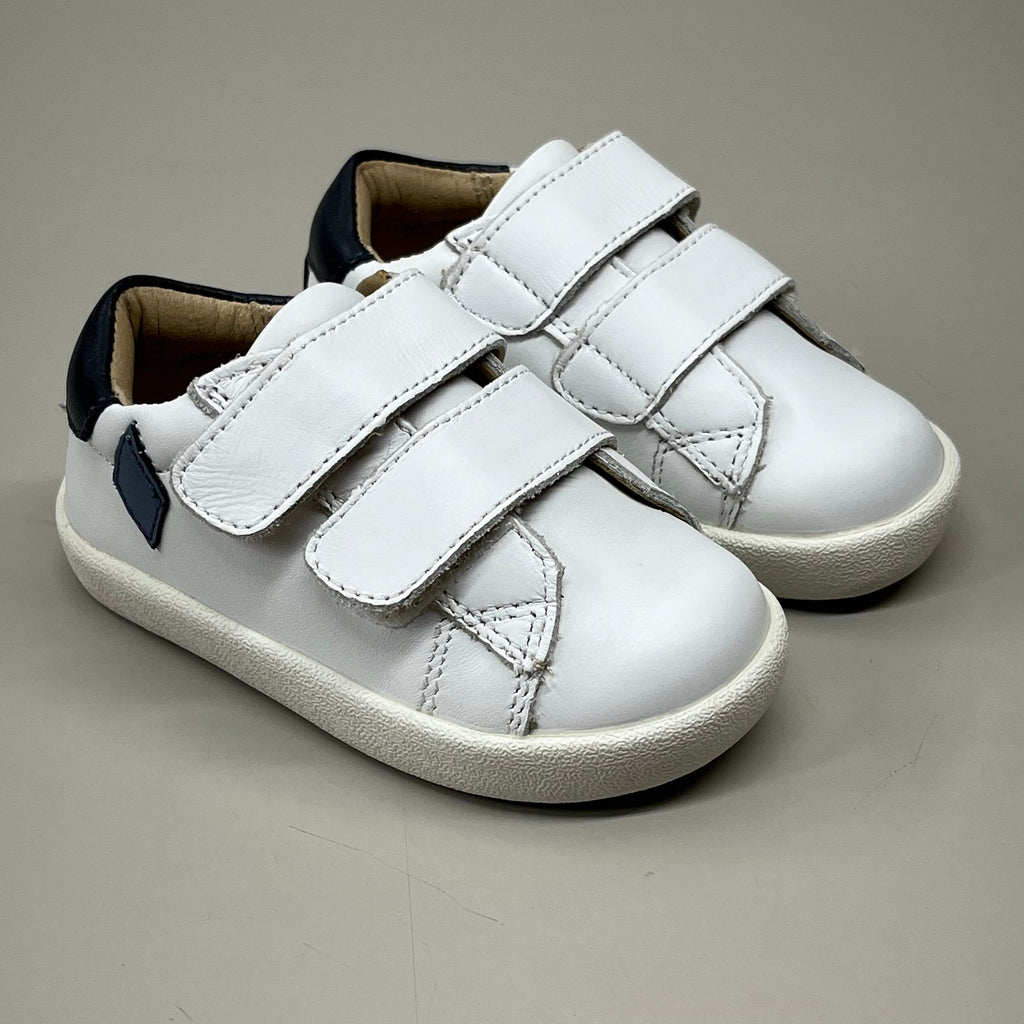 OLD SOLES Fullhouse Boys & Girls Leather Shoes Kid's Sz 5 EU 21 Snow / Indigo / Navy #5082
