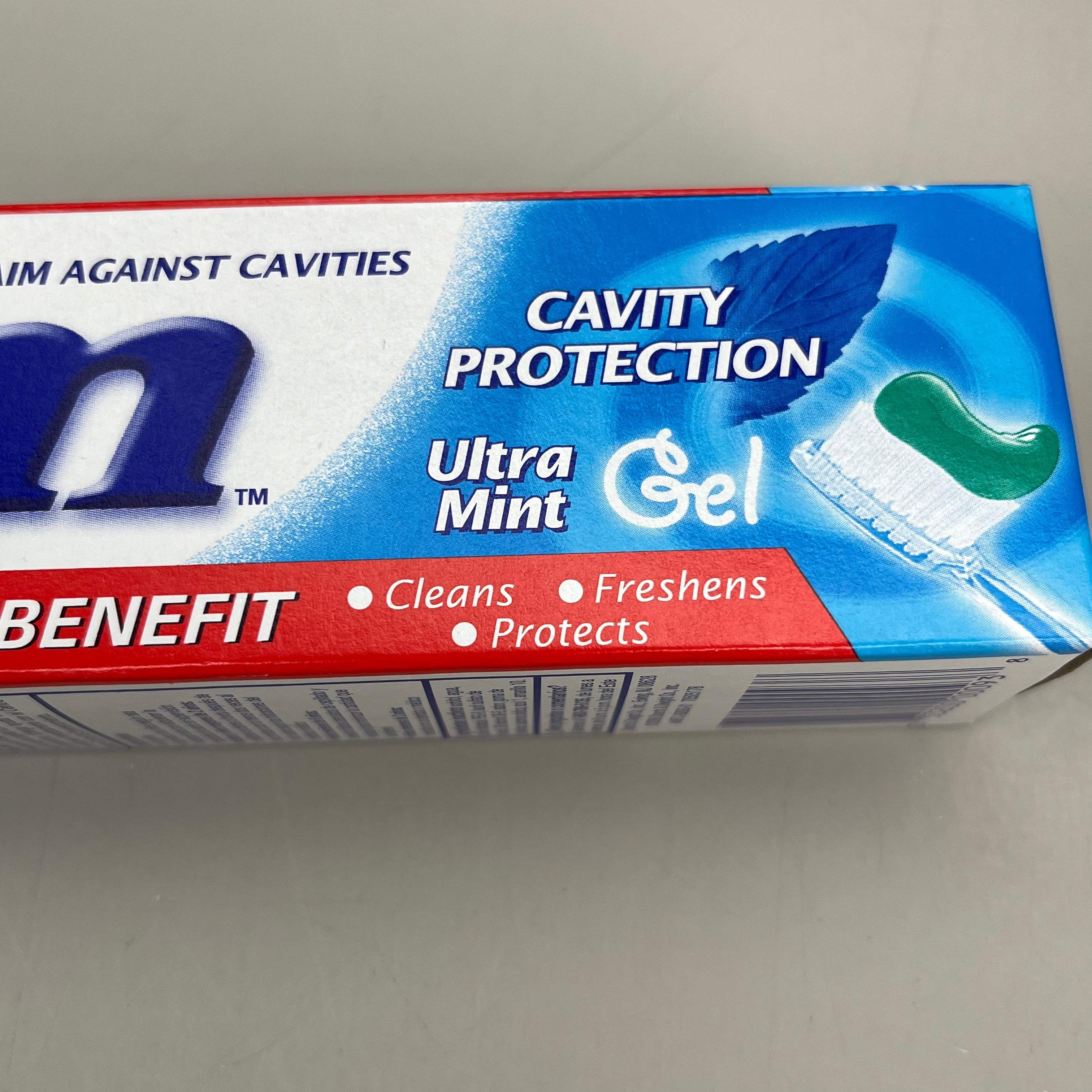 AIM 12-PACK! Multi-Benefit Cavity Protection Gel Toothpaste Ultra Mint 5.5 oz. BB 03/27 70505178