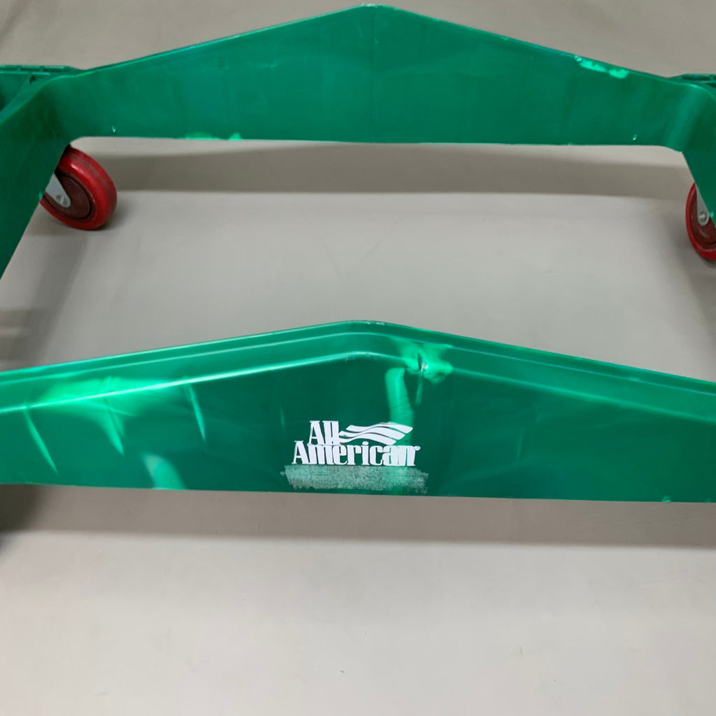 ALL AMERICAN Food Service Rolling Cart Dolly Green 19" X 32" (Used)