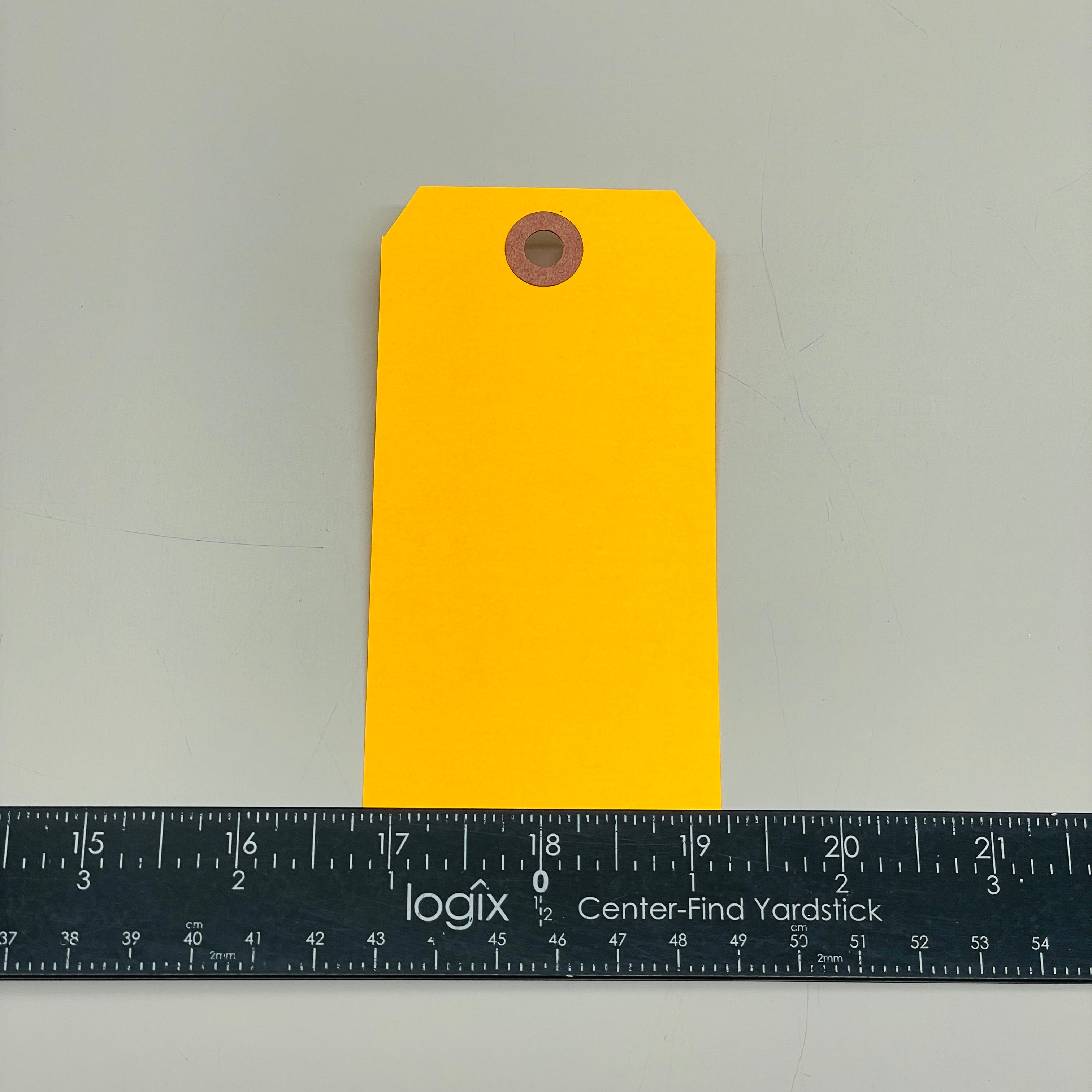 1,000 Shipping Hang Tags Fluorescent Orange 13 Pt. Cardstock 4 3/4" x 2 3/8" 513FOG