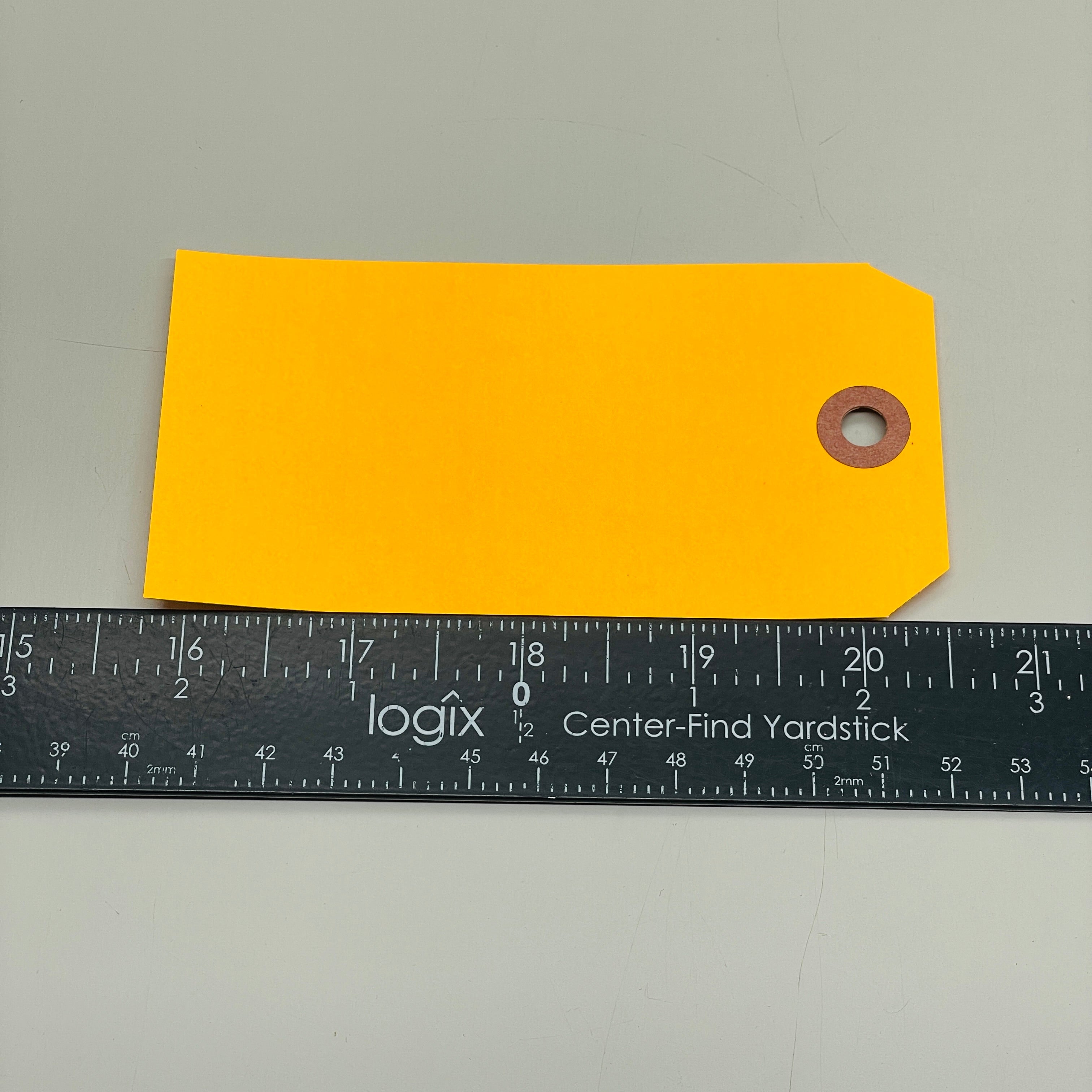 1,000 Shipping Hang Tags Fluorescent Orange 13 Pt. Cardstock 4 3/4" x 2 3/8" 513FOG